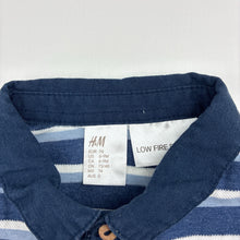 Load image into Gallery viewer, Boys H&amp;M, striped stretchy polo bodysuit / romper, GUC, size 0,  
