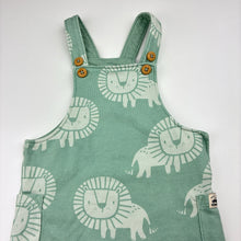 Load image into Gallery viewer, Boys F&amp;F, soft feel overalls / shortalls, lions, EUC, size 0,  