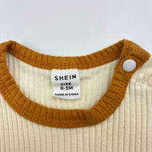 Load image into Gallery viewer, Unisex SHEIN, ribbed stretchy tee / top, EUC, size 0000,  