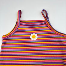 Load image into Gallery viewer, Girls SHEIN, colourful ribbed singletsuit romper, EUC, size 1,  