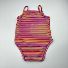 Load image into Gallery viewer, Girls SHEIN, colourful ribbed singletsuit romper, EUC, size 1,  