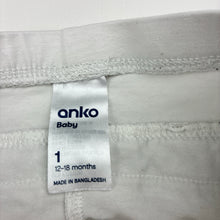 Load image into Gallery viewer, Girls Anko, white ruffle leggings / bottoms, GUC, size 1,  