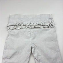 Load image into Gallery viewer, Girls Anko, white ruffle leggings / bottoms, GUC, size 1,  