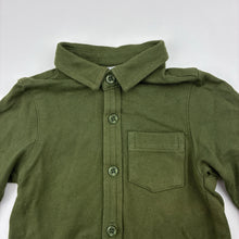 Load image into Gallery viewer, Boys Paola Bimbi, khaki soft feel long sleeve shirt, EUC, size 00-0,  