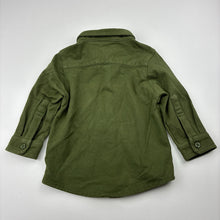 Load image into Gallery viewer, Boys Paola Bimbi, khaki soft feel long sleeve shirt, EUC, size 00-0,  