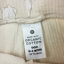 Load image into Gallery viewer, Unisex Target, organic cotton blend leggings / bottoms, rabbits, GUC, size 000,  