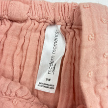 Load image into Gallery viewer, Girls Modern Moments, embroidered crinkle cotton dress, GUC, size 12 months, L: 42cm