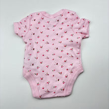 Load image into Gallery viewer, Girls Rock-a-Bye Baby Boutique, soft floral cotton bodysuit / romper, EUC, size 0000,  