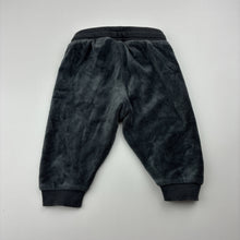 Load image into Gallery viewer, Unisex H&amp;M, grey velour pants / bottoms, elasticated, GUC, size 000,  