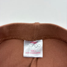 Load image into Gallery viewer, Girls Mango, brown stretchy bike shorts, EUC, size 2,  