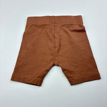Load image into Gallery viewer, Girls Mango, brown stretchy bike shorts, EUC, size 2,  
