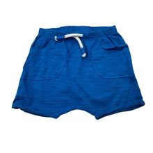 Load image into Gallery viewer, Boys Next, blue cotton shorts, elasticated, EUC, size 0,  