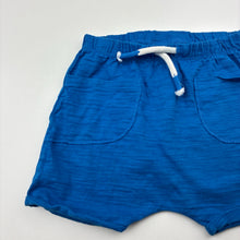 Load image into Gallery viewer, Boys Next, blue cotton shorts, elasticated, EUC, size 0,  