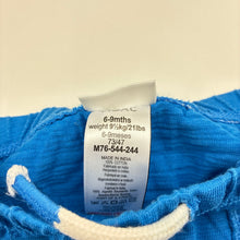 Load image into Gallery viewer, Boys Next, blue cotton shorts, elasticated, EUC, size 0,  