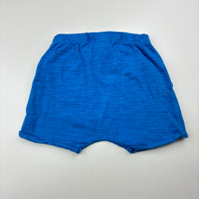 Load image into Gallery viewer, Boys Next, blue cotton shorts, elasticated, EUC, size 0,  