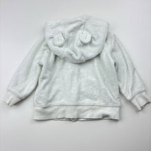 Load image into Gallery viewer, Unisex Carters, white terry zip hoodie sweater, GUC, size 00,  