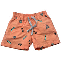 Load image into Gallery viewer, Boys Tilt, lightweight board shorts, elasticated, skateboards, GUC, size 0,  