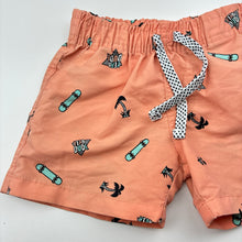 Load image into Gallery viewer, Boys Tilt, lightweight board shorts, elasticated, skateboards, GUC, size 0,  