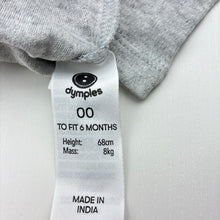 Load image into Gallery viewer, Unisex Dymples, soft cotton bodysuit / romper, dinosaurs, EUC, size 00,  