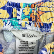 Load image into Gallery viewer, Girls Milkshake, floral cotton shorts, elasticated, wash fade, FUC, size 3,  