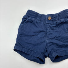 Load image into Gallery viewer, Boys Target, navy cotton shorts, elasticated, FUC, size 000,  