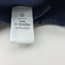 Load image into Gallery viewer, Boys Target, navy cotton shorts, elasticated, FUC, size 000,  