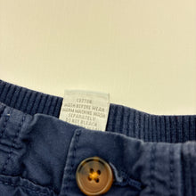 Load image into Gallery viewer, Boys Target, navy cotton shorts, elasticated, FUC, size 000,  