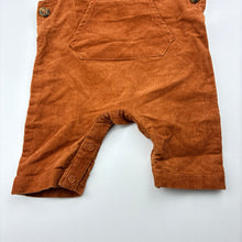 Load image into Gallery viewer, Unisex Baby Berry, corduroy cotton overalls / dungarees, EUC, size 00,  