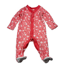 Load image into Gallery viewer, Girls M&amp;S, floral soft cotton coverall / romper, GUC, size 000,  