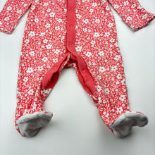 Load image into Gallery viewer, Girls M&amp;S, floral soft cotton coverall / romper, GUC, size 000,  