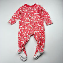 Load image into Gallery viewer, Girls M&amp;S, floral soft cotton coverall / romper, GUC, size 000,  