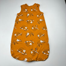 Load image into Gallery viewer, Unisex Baby Berry, lightweight cotton sleeping bag, sloths, EUC, size 000,  