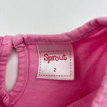 Load image into Gallery viewer, Girls Sprout, pink cotton long sleeve top, GUC, size 2,  