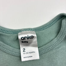 Load image into Gallery viewer, Unisex Anko, cotton bodysuit / romper, dinosaurs, GUC, size 2,  