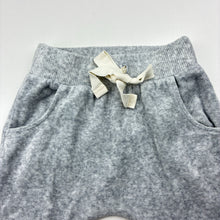 Load image into Gallery viewer, Unisex Country Road, grey velour pants / bottoms, elasticated, EUC, size 000,  