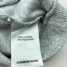Load image into Gallery viewer, Unisex Country Road, grey velour pants / bottoms, elasticated, EUC, size 000,  