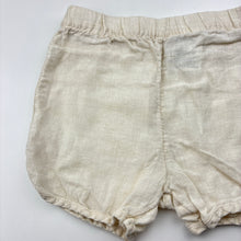 Load image into Gallery viewer, Girls H&amp;M, lightweight linen shorts, elasticated, EUC, size 3,  