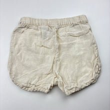 Load image into Gallery viewer, Girls H&amp;M, lightweight linen shorts, elasticated, EUC, size 3,  