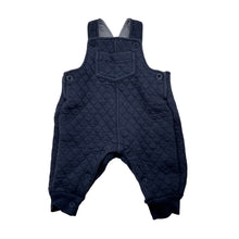 Load image into Gallery viewer, Unisex Marquise, navy quilted overalls / dungarees, wash fade, FUC, size 000,  