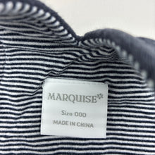 Load image into Gallery viewer, Unisex Marquise, navy quilted overalls / dungarees, wash fade, FUC, size 000,  
