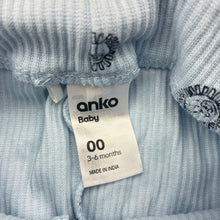 Load image into Gallery viewer, Unisex Anko, blue ribbed leggings / bottoms, lions, EUC, size 00,  
