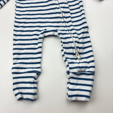 Load image into Gallery viewer, Unisex Cotton On, ribbed stretchy zip coverall / romper, GUC, size 0000,  