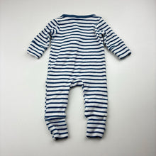 Load image into Gallery viewer, Unisex Cotton On, ribbed stretchy zip coverall / romper, GUC, size 0000,  