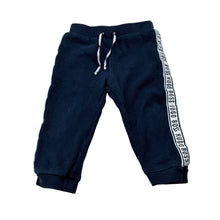 Load image into Gallery viewer, Boys Hugo Boss, navy fleece lined track pants, elasticated, GUC, size 1-2,  