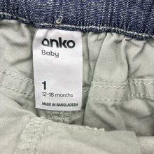 Load image into Gallery viewer, Boys Anko, soft feel cotton suspender shorts, elasticated, EUC, size 1,  
