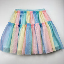 Load image into Gallery viewer, Girls Milkshake, lined tulle party skirt, elasticated, EUC, size 6,  