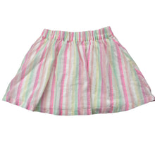 Load image into Gallery viewer, Girls Anko, lined cotton / metallic stripe skirt, elasticated, EUC, size 2,  