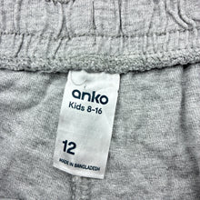 Load image into Gallery viewer, Unisex Anko, grey marle casual shorts, elasticated, GUC, size 12,  