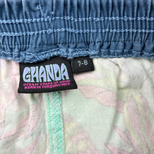 Load image into Gallery viewer, Boys GHANDA, lightweight stretch cotton shorts, elasticated, GUC, size 7-8,  