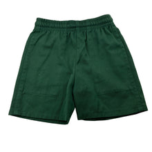 Load image into Gallery viewer, Unisex Scags, UPF 50+ green school shorts, elasticated, GUC, size 4,  